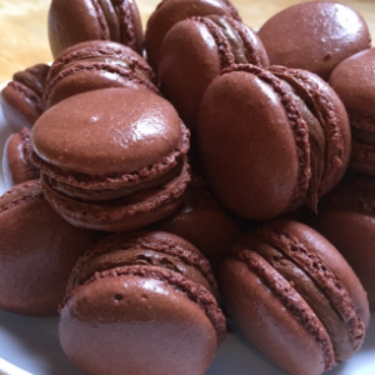 Macarons au chocolat noir - Régal